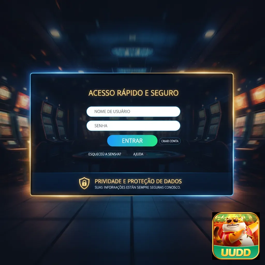Tela de login do uudd com acesso rápido e seguro.