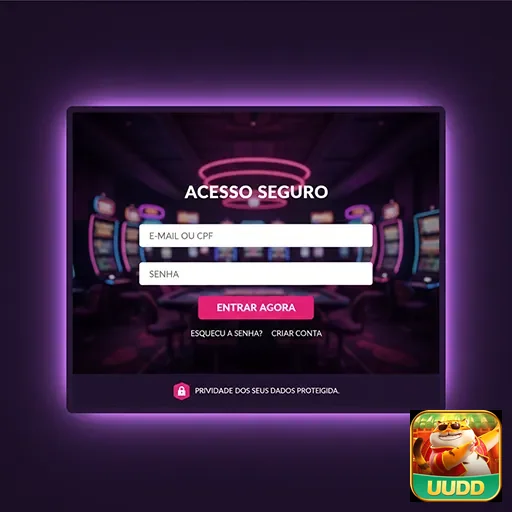 Tela de login da uudd com opções seguras de acesso.