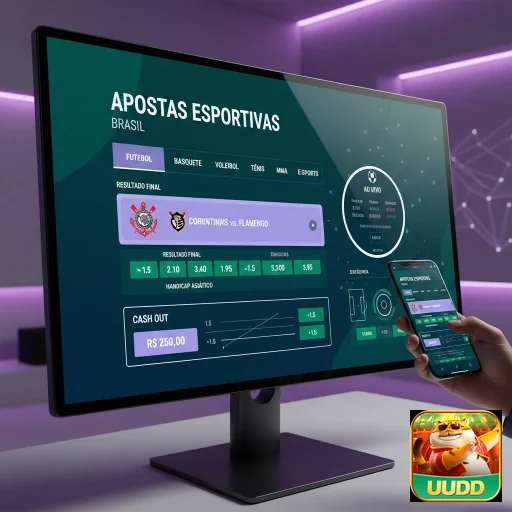 Tela da plataforma uudd mostrando apostas esportivas.