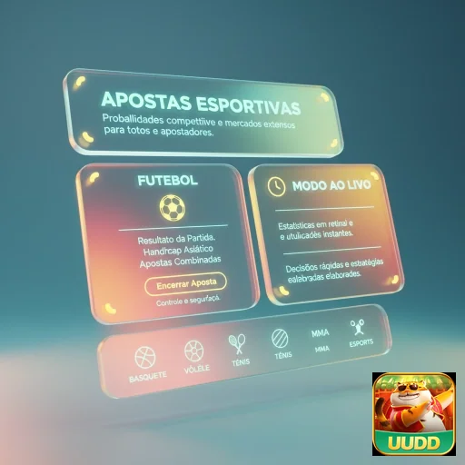 Tela de apostas esportivas do uudd com várias opções.