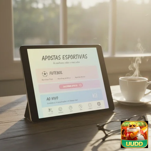 uudd mostra apostas esportivas em tablet, destacando prazos.