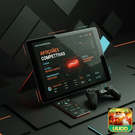 Interface de apostas esportivas na uudd com odds e estatísticas.