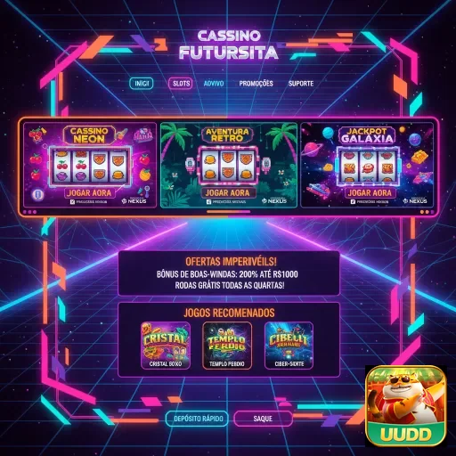 Tela do cassino uudd com slots variados para jogadores VIP.