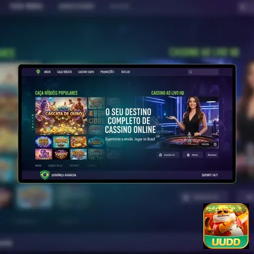 Imagem da plataforma de jogos uudd com serviços VIP destacados.