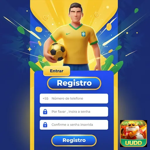 Jogador em avatar brasileiro na interface de registro do uudd.