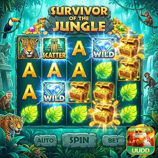 Jogo de slot 'Survivor of the Jungle' no uudd.